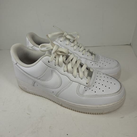 Vtg Nike Air Force Ones 1 Shoes Sneakers Mens White Sz 10 DV0788 104 Y2k 2000s - Picture 3 of 14